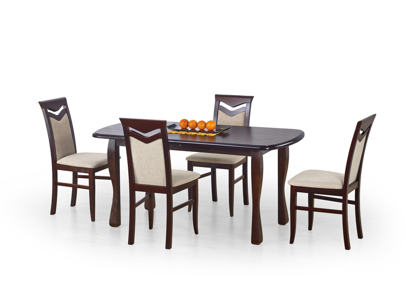HENRYK table color: dark walnut