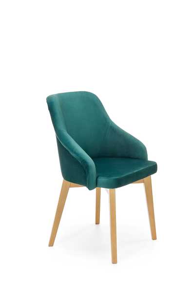TOLEDO 2 chair, color: honey oak / MONOLITH 37
