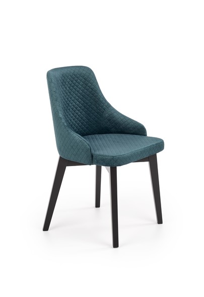 TOLEDO 3 chair, color: quilted velvet Karo 4 - MONOLITH 37