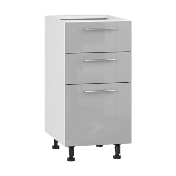 VENTO DS3-40/82 lower cabinet with drawers, color: white/light grey