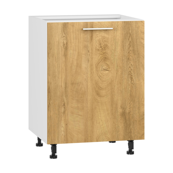 VENTO D-60/82 lower cabinet, color: white / honey oak