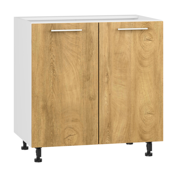 VENTO D-80/82 lower cabinet, color: white / honey oak