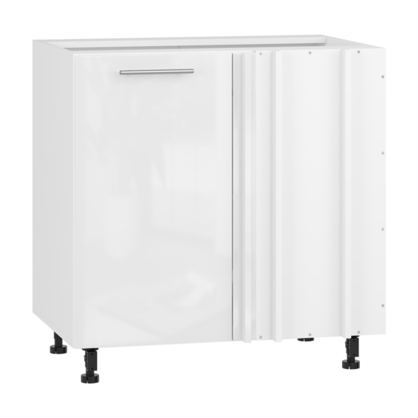 VENTO DN-100/82 corner lower cabinet, color: white