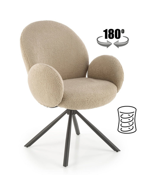 K498 chair, beige