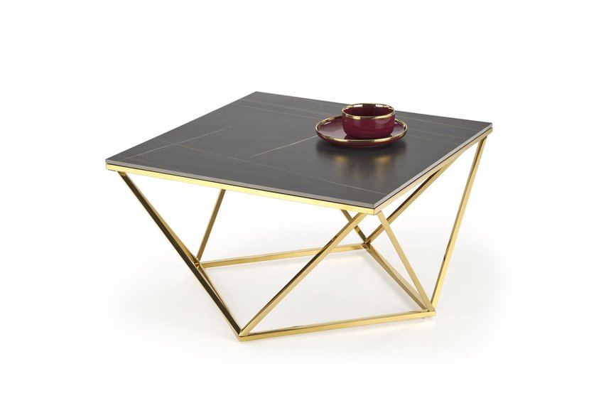 FELICIA coffe table, black marble / gold