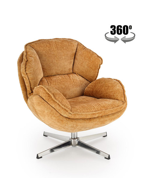 GUIDO leisure chair, mustard