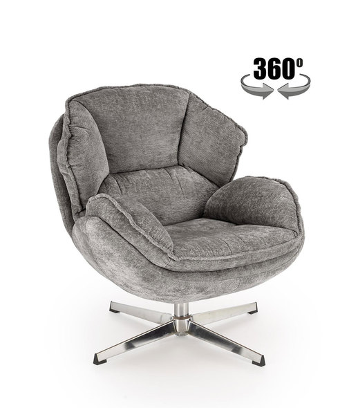 GUIDO leisure chair, grey