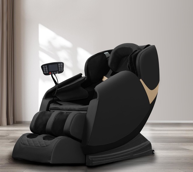 SOLARIA massage chair / heating function / colors: black / gold
