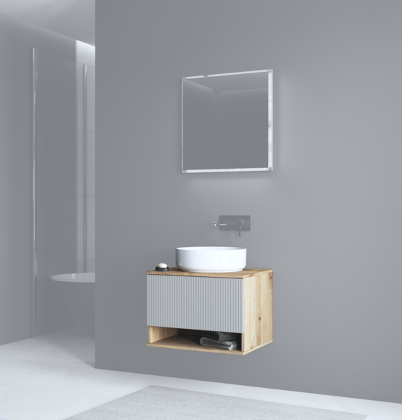 AVIOLA Sink cabinet 60/1S artisan oak