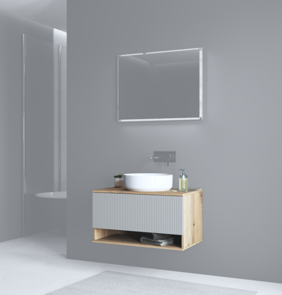 AVIOLA Sink cabinet 80/1S artisan oak