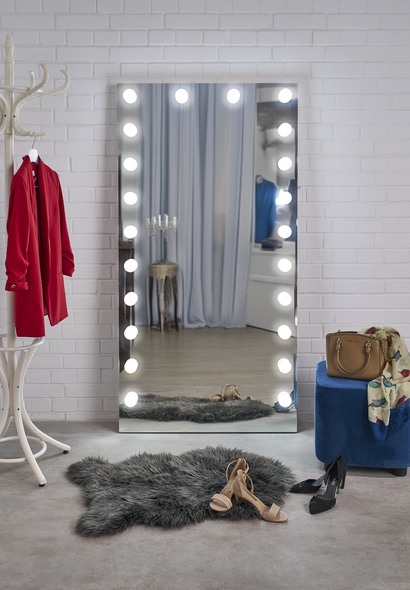 PEARL lustro stojące z oświetleniem LED