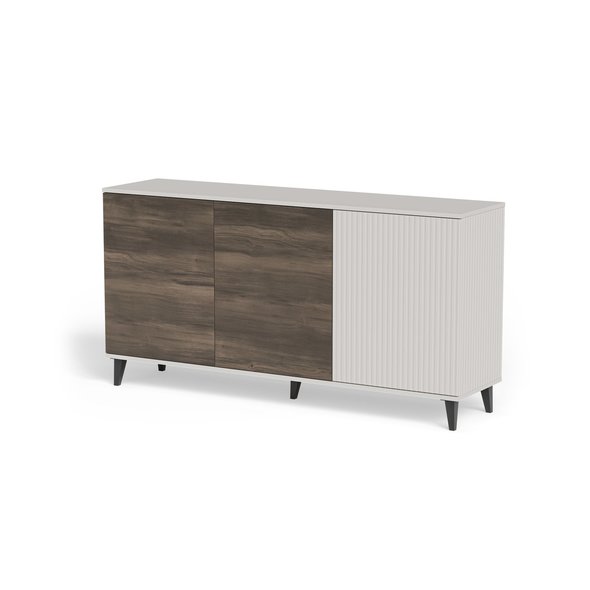 RANDOM 2 KM-1 komoda kaszmir / orzech / czarny (2p=1szt)