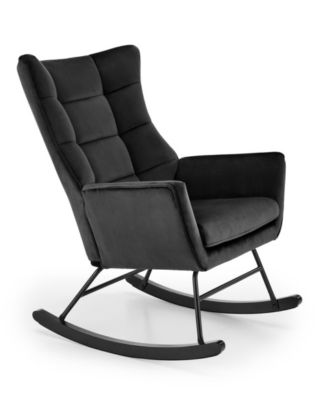 BAZALTO fotel bujany czarny (1p=1szt)