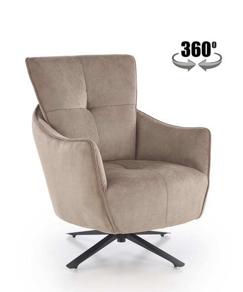 SCAMPI leisure chair, cappuccino