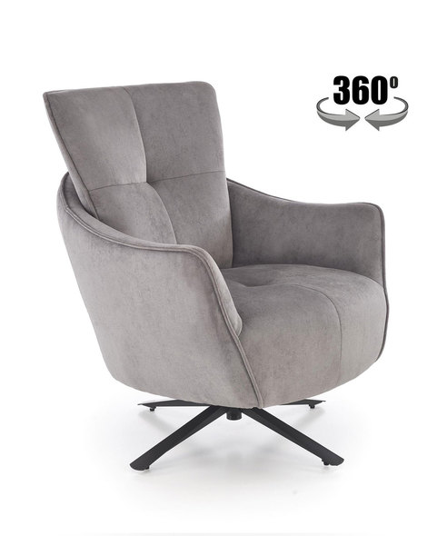 SCAMPI leisure chair, grey