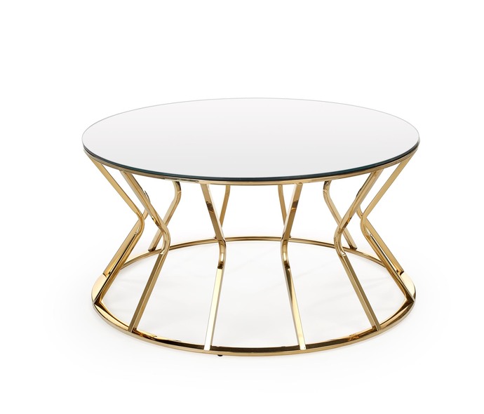 AFINA, coffee table, mirror / gold