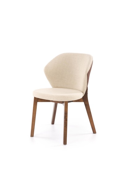 K583 chair, walnut / brown / beige