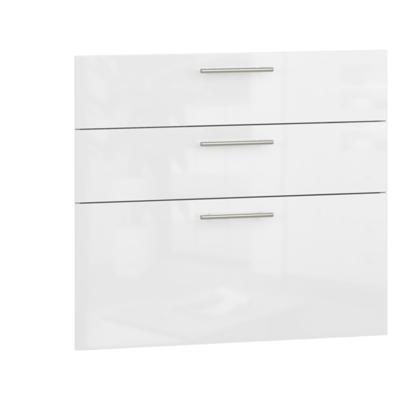 VENTO D3S_H-80/82 fronts, color: white high gloss