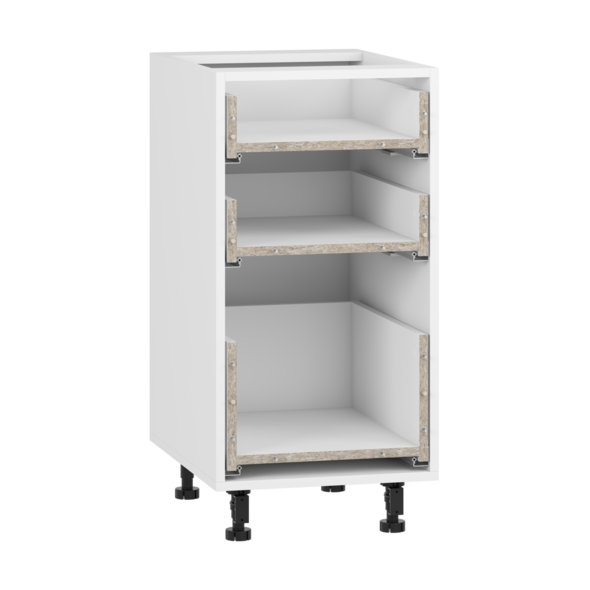 VENTO D3S_H-40/82 carcass, lower cabinet with drawers white