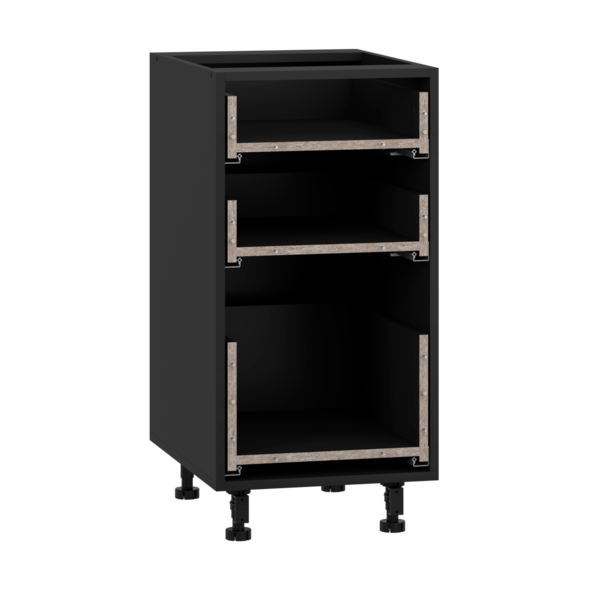 VENTO D3S_H-40/82 carcass, lower cabinet with drawers black
