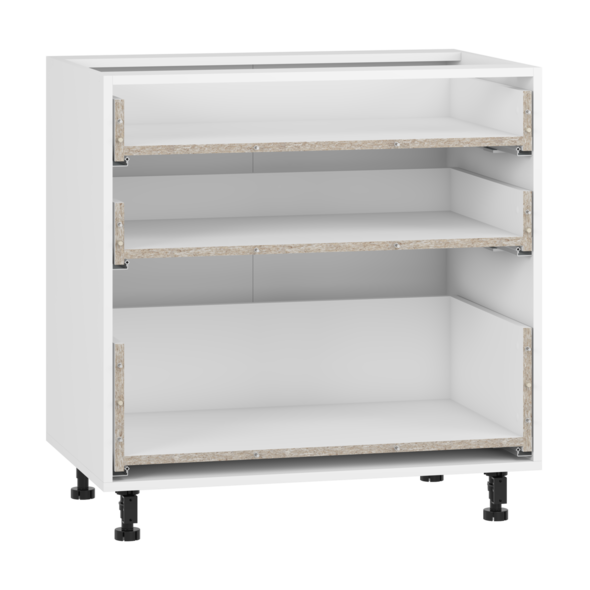 VENTO D3S_H-80/82 carcass, lower cabinet with drawers white