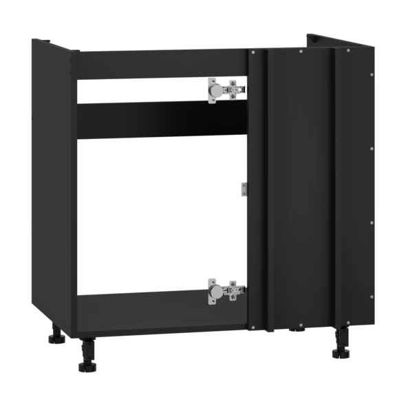 VENTO DKN-100/82 carcass, corner sink cabinet black