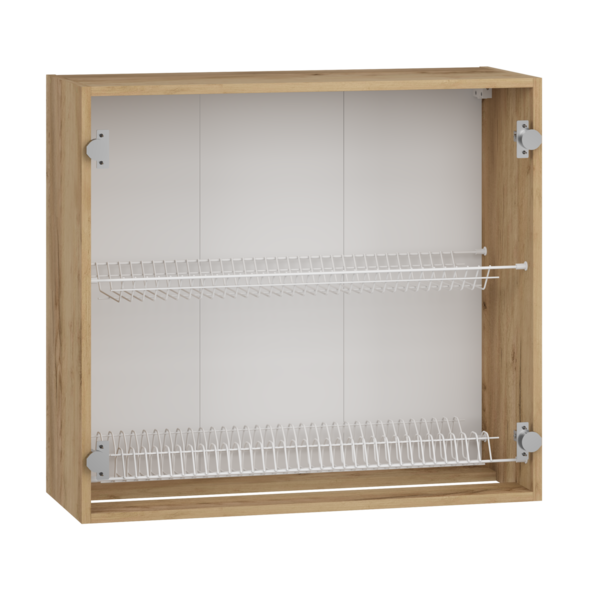 VENTO GC-80/82 carcass, upper cabinet with drainer craft oak