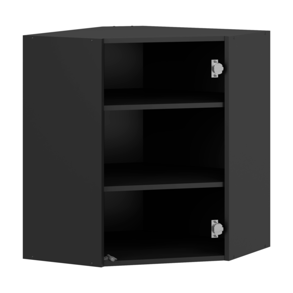 VENTO GN-60/72 carcass, upper corner cabinet black