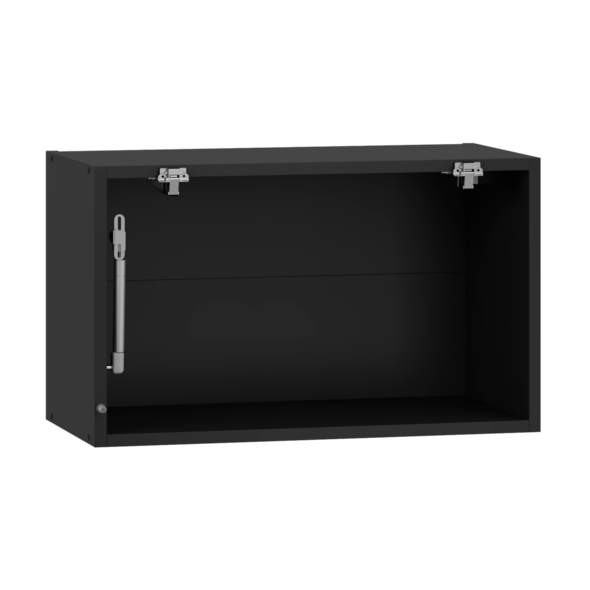 VENTO GO-60/36 carcass, upper hood cabinet with glass black