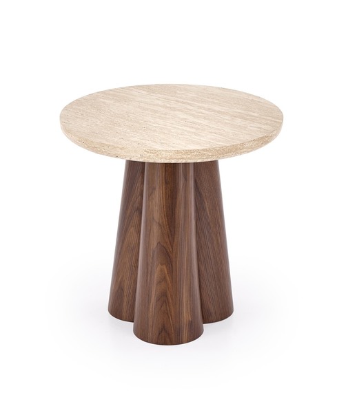 FRIDA S c.table travertine / walnut