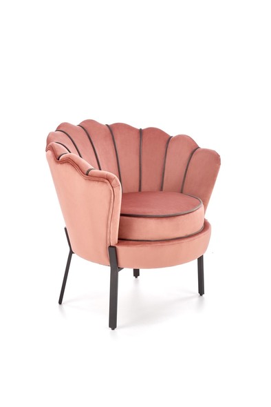ANGELO leisure armchair pink / black