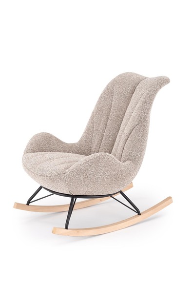 LUIS rocking chair, d.beige