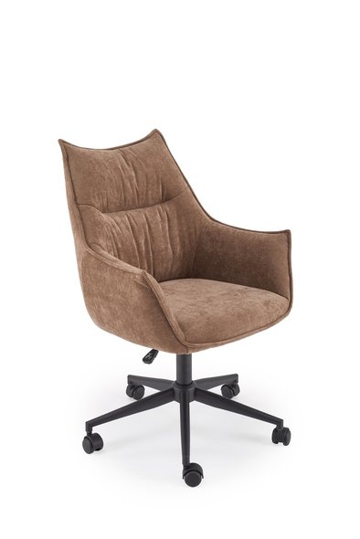 CLIO swivel armchair, brown