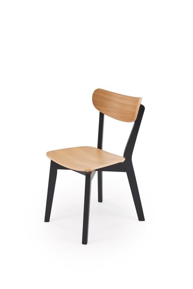 HAITI chair, black / natural oak