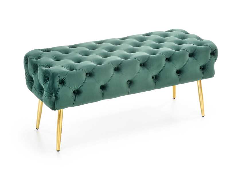ATHENA bench color: dark green / gold