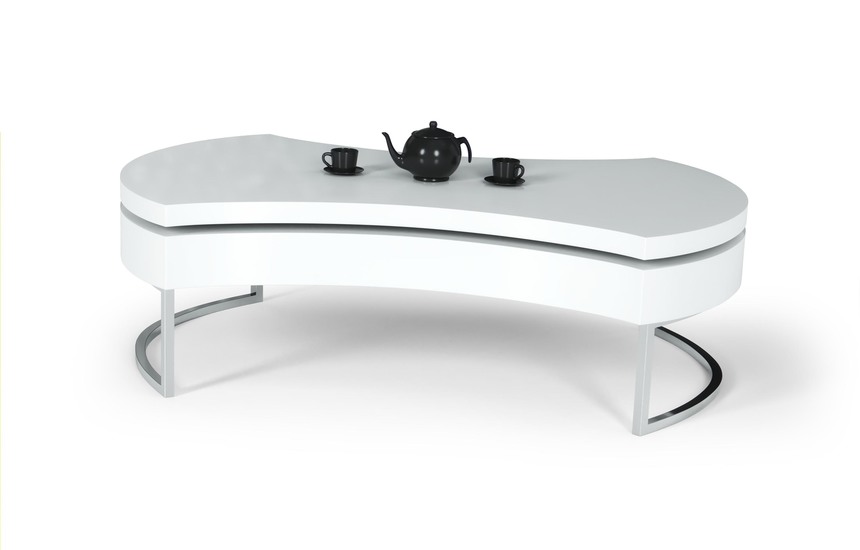 AUREA coffee table color: white