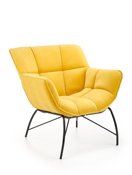 BELTON leisure chair color: yellow