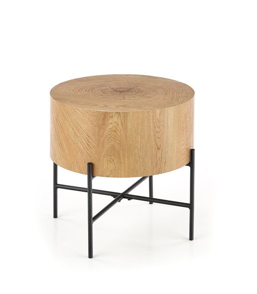 BROOKLYN-S c. table natural oak / black