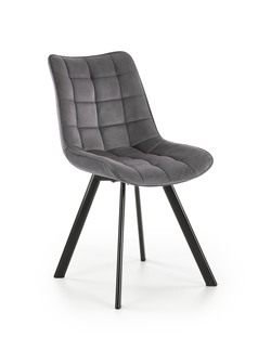 K332 krzesło nogi - czarne, siedzisko - ciemny popiel (1p=2szt)