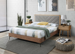 Zdjęcie do “MARGARITA 160, bed, grey / natural”.