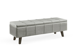MASSIMO ławka popielaty velvet (1p=1szt)