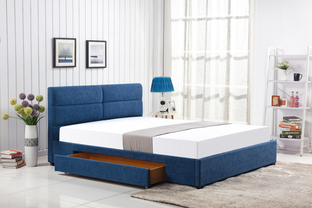 MERIDA łóżko z szufladą niebieski (2p=1szt)