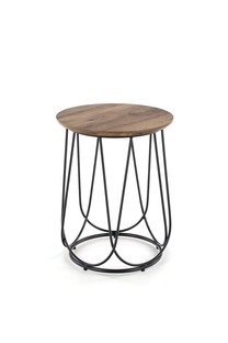 Zdjęcie do “NUBIRA S ława stelaż - czarny, blat - orzechowy (1p=1szt)”.