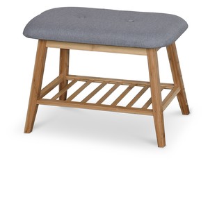 Zdjęcie do “ST14 ławka / stojak na buty bambus - popielaty (1p=1szt)”.