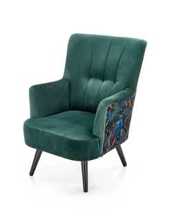 Zdjęcie do “PAGONI chair color: dark green / black”.
