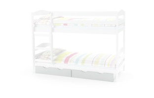 SAM - szuflady do łóżka piętrowego SAM - biały - wymiary 885x205 mm