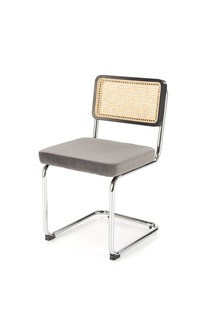 K504 krzesło popielaty / czarny