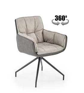 K523 krzesło popielaty / czarny