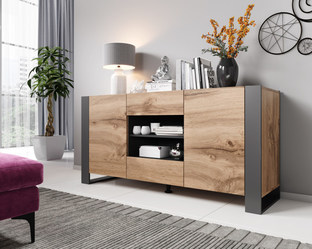 WOOD KOMODA WOTAN/ANTRACYT