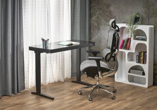 B52 biurko biurko z funkcją regulacji wysokości, czarny
